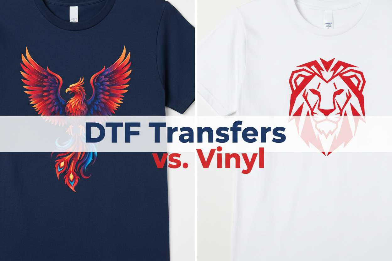 DTF Transfers vs. Vinyl: Which Is Right for Your Next Project?