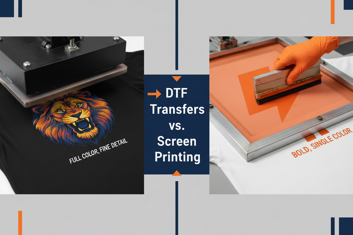 DTF Transfers vs. Screen Printing: Which Is Right for Your Next Custom Order in Raleigh, NC?
