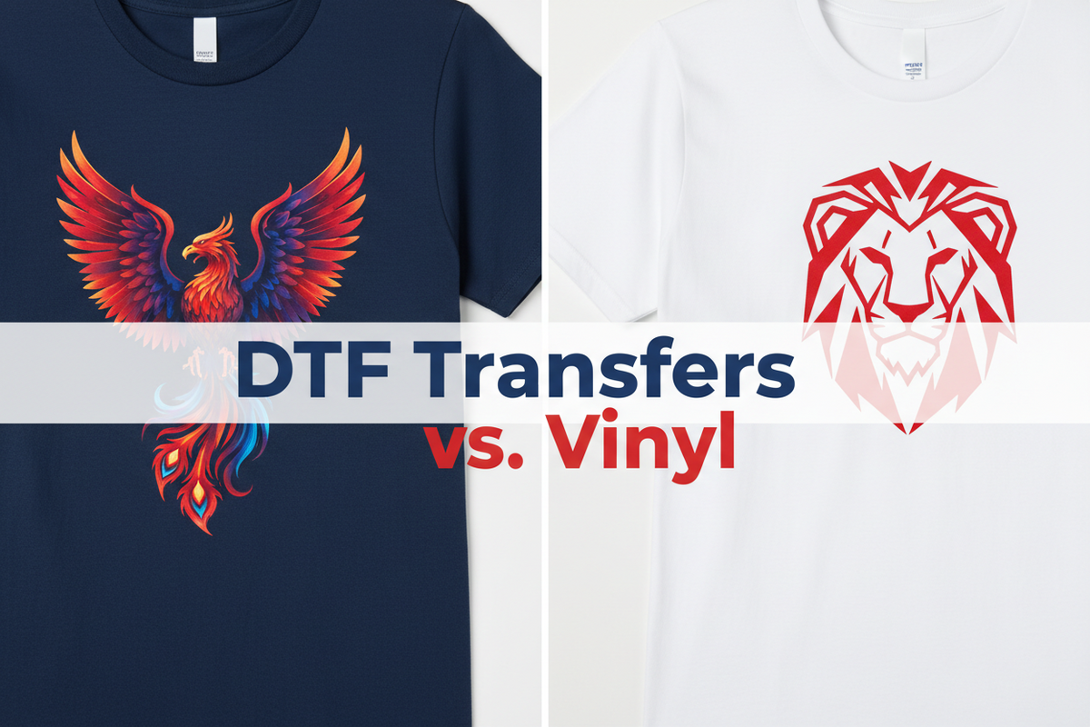 DTF Transfers vs. Vinyl: Which Is Right for Your Next Project?