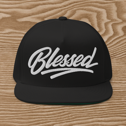 Blessed Flat Bill Cap by Oak City Tees Printing