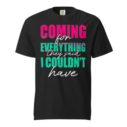 Unisex garment-dyed heavyweight t-shirt