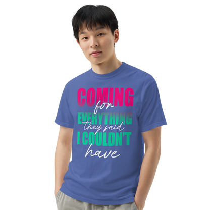 Unisex garment-dyed heavyweight t-shirt