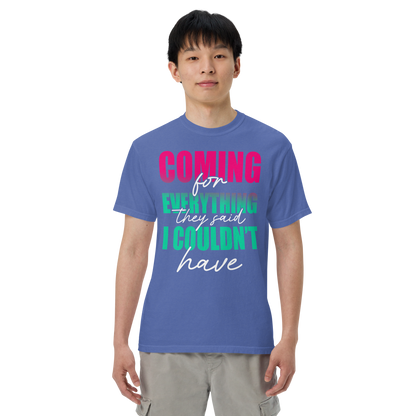 Unisex garment-dyed heavyweight t-shirt