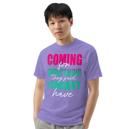 Unisex garment-dyed heavyweight t-shirt